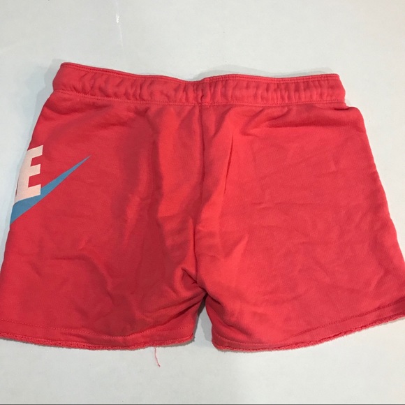 nike pink sweat shorts
